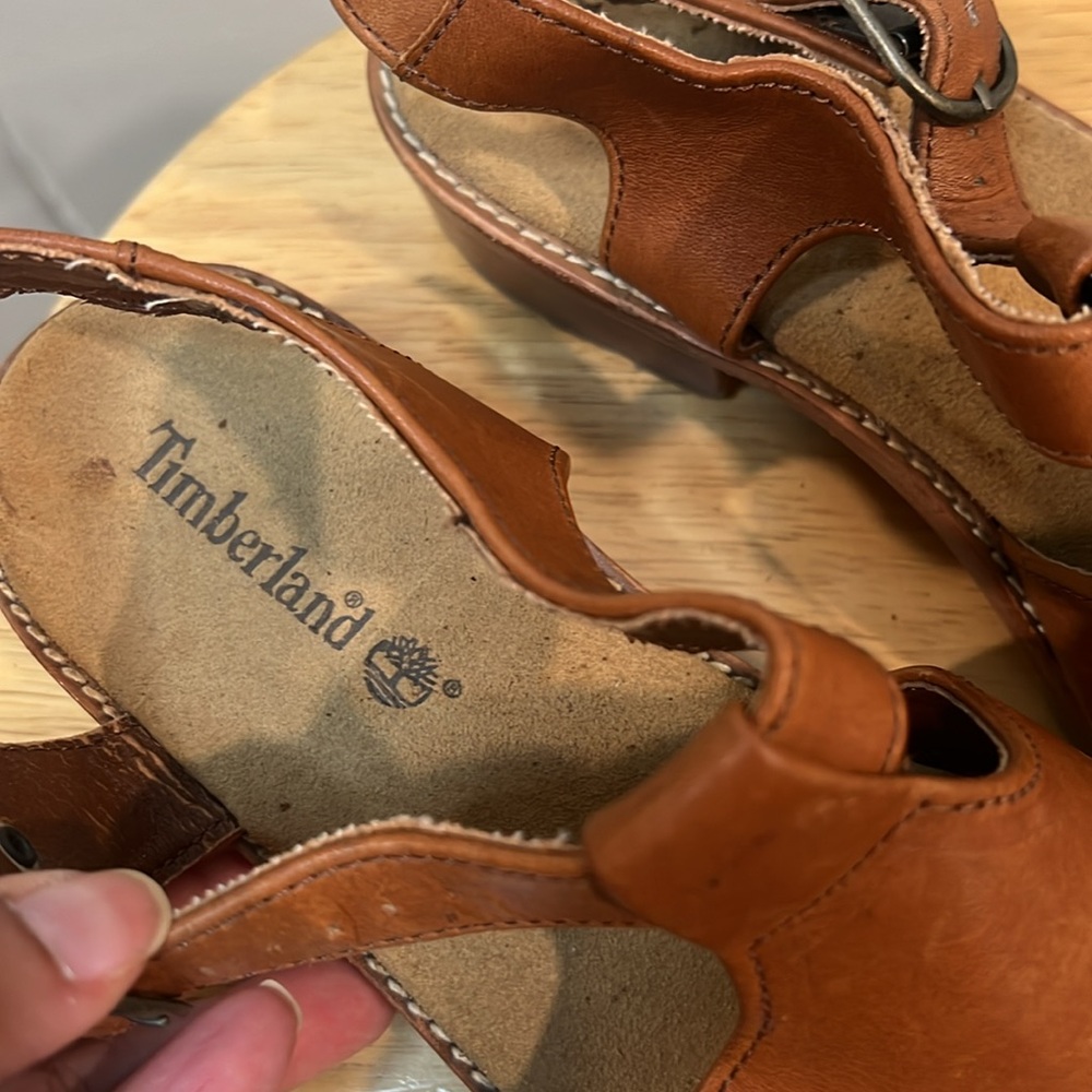 Timberland Women’s Brown Sandals Leather - Picture 8 of 10